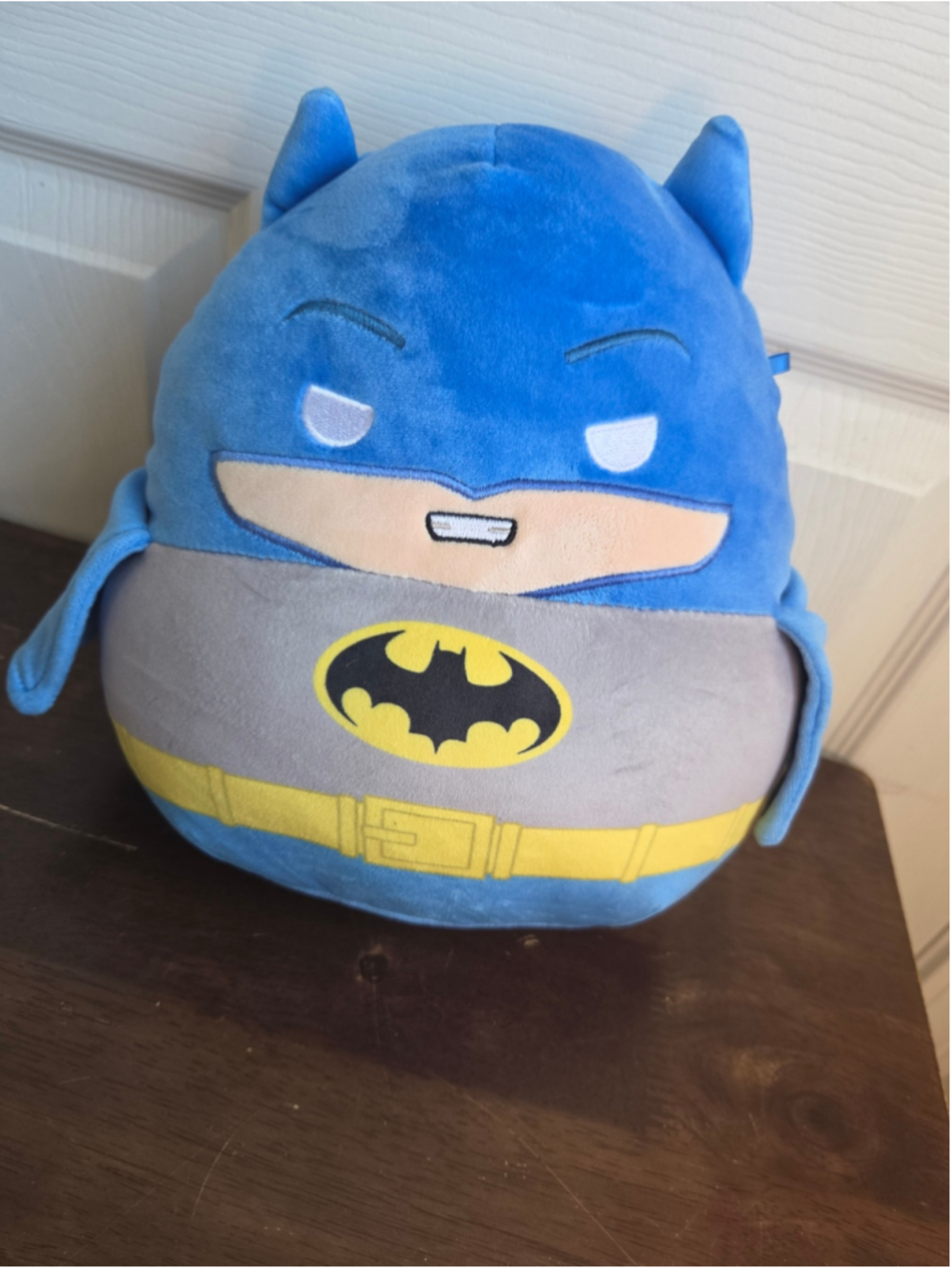 Boys Squishmallows Batman Stuffed Animal Plush One Size Blue Grey